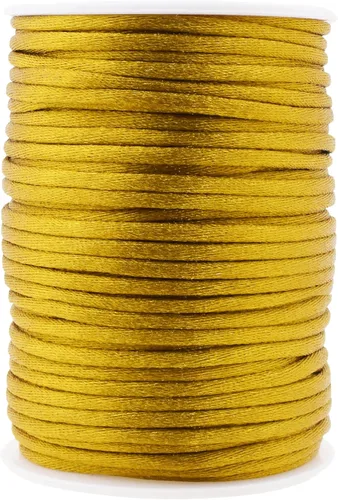 Vista 18 de Mandala Crafts Cordón de satén de cola de rattail de 0.02 in para nudos chinos de macramé