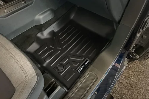 Vista 3 de SMARTLINER Juego de tapetes de piso de 2 filas para todo tipo de clima, compatible con Ford Bronco 2021-2024