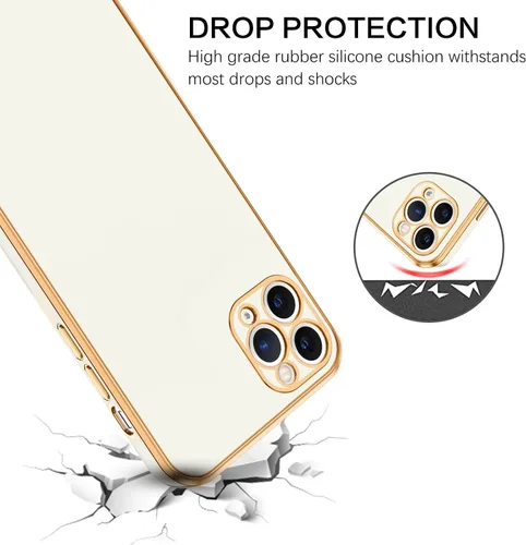 Vista 8 de VENINGO Funda para iPhone 11 Pro Max, funda protectora para iPhone 11 Pro Max, ajuste delgado, suave con pulsera ajustable, resistente a