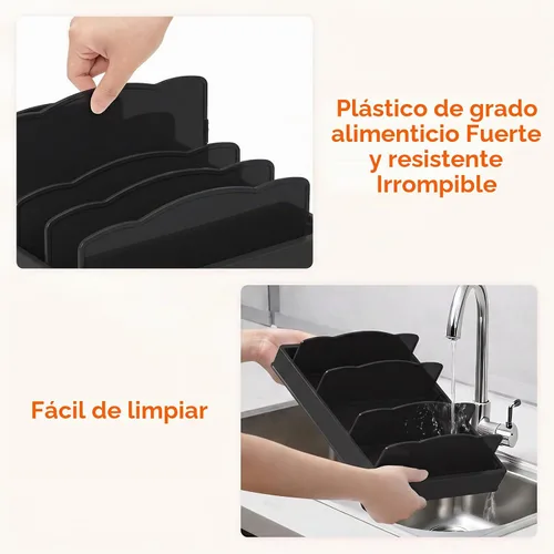Vista 7 de Lifewit Kitchen Cabinet Organizer for Food Contanier Lid with 7 Sections