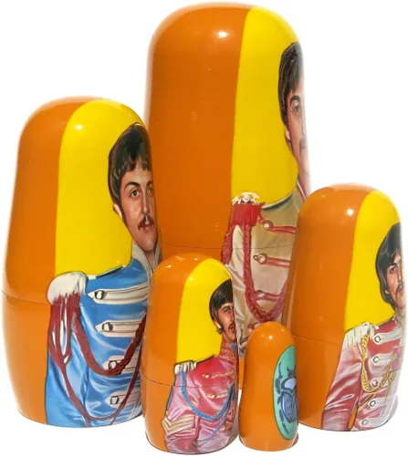 Vista 6 de Beatles SGT. Pepper's - Muñecas anidadas apilables en muñeca Matryoshka Set de 5.75 pulgadas de alto