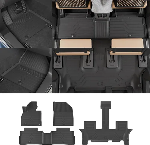 Vista 21 de Rongtaod Alfombrillas de Piso Compatibles con Honda CRV 2023 2024 2025 2026 Forro de Maletero Forro de Carga Alfombrilla de Carga Protector