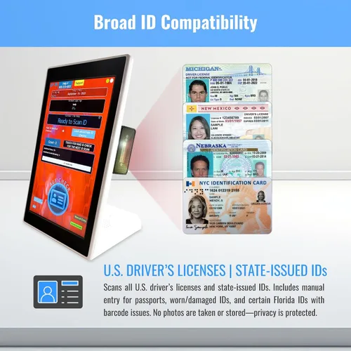 Vista 2 de Minor Decliner Smart ID Scanner - Detecta identificaciones caducadas y clientes menores de edad - Puede actualizar para detección de identificación