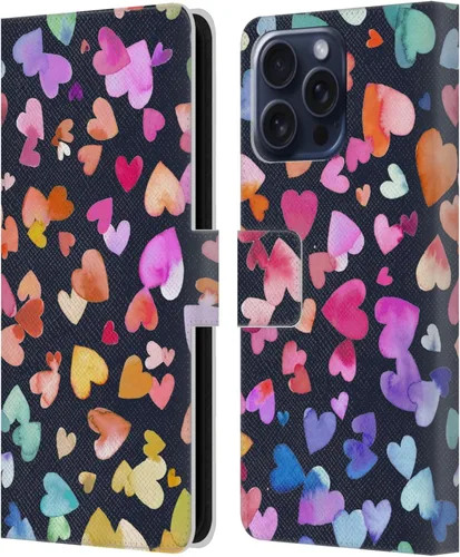Vista 118 de Head Case Designs Officially Licensed Ninola Brushstrokes Multi Colorful Leather Wallet Case Compatible with Samsung Galaxy A07 4G