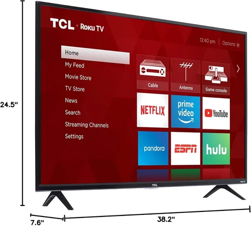 Vista 8 de TCL 43S325 43 pulgadas1080p Smart LED Roku TV (2019)