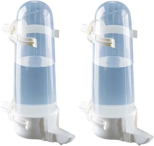 Vista 7 de Pet Bird Waterer – Comedero automático de agua de loros de 8.45 onzas líquidas, dispensador de jaula de pájaros suspendido para periquitos