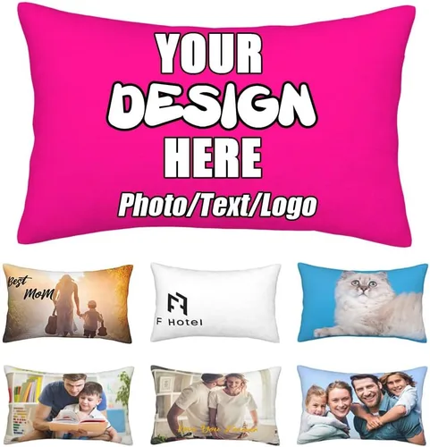 Vista 19 de Funda de almohada decorativa personalizada con foto de pareja, funda de cojín decorativo personalizada, fundas de almohada personalizadas
