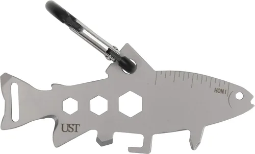 Vista 26 de UST Tool-a-Long - Mosquetones multiherramienta con construcción duradera y compacta de acero inoxidable para senderismo, kayak, campamento, viajes