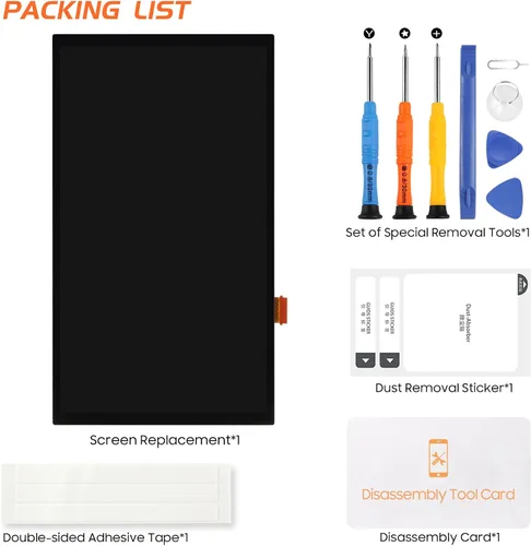 Vista 7 de Pantalla OLED para Nintendo Switch OLED 2021 Reemplazo de pantalla para Switch OLED 2021 Pantalla LCD Piezas de reparación (negro)