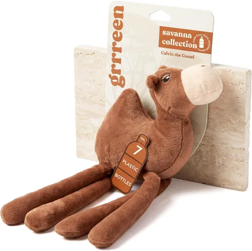 Vista 7 de Juguete de peluche prémium para perro, elefante de peluche, pequeño respetuoso con el medio ambiente 100% plástico reciclado, juguete lindo