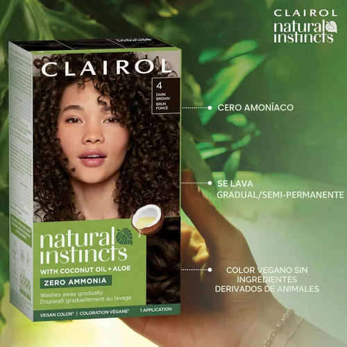 Vista 6 de Clairol Natural Instincts - Tinte semipermanente para el cabello, color negro 2, paquete de 1 unidad