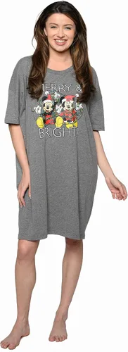 Vista 8 de Disney Camiseta de dormir para mujer, estampado de Mickey Minnie Mouse, talla única y grande
