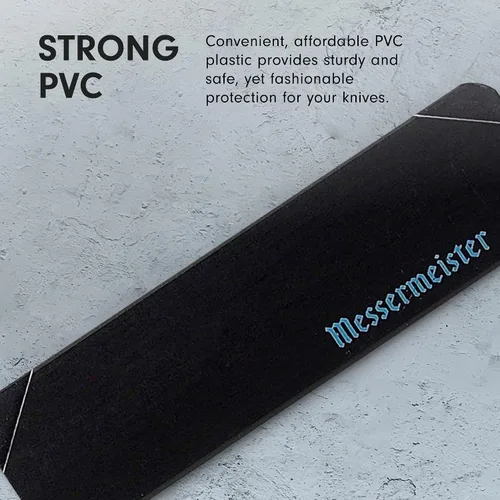 Vista 5 de Messermeister Protector de bordes de chef de 6 pulgadas, color negro, accesorio de seguridad funcional y de moda para cuchillos de chef y de hoja