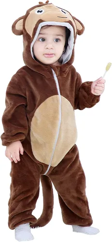 Vista 9 de BJWEO - Lindo disfraz para bebé niñas y niños pequeños y recién nacidos disfraz de Navidad Halloween enterizo de invierno piyamas de cosplay