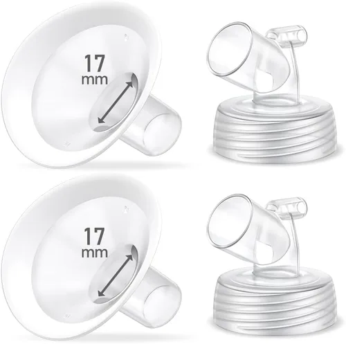 Vista 12 de Juego de 2 bridas de 0.55 pulgadas, protector de borde suave actualizado y conector de base de boca ancha, piezas de bomba para Spectra S2 Spectra