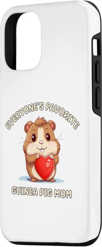 Vista 2 de iPhone 15 Funny Everyone's Favorite Guinea Pig Mom Mother Case