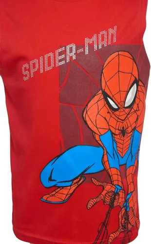 Vista 7 de Marvel Conjunto de camiseta de manga corta de superhéroe, Vengadores y Spider-Man para niños