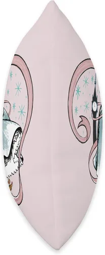 Vista 2 de Disney Almohada rosa con diseño de corazón de Cenicienta Princesa