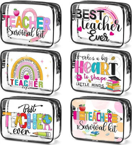 Vista 8 de Bolsas de maquillaje, regalos para mujeres, profesores, playa, crucero, natación, enfermera, baile, feliz graduación, kit de supervivencia, bolsas
