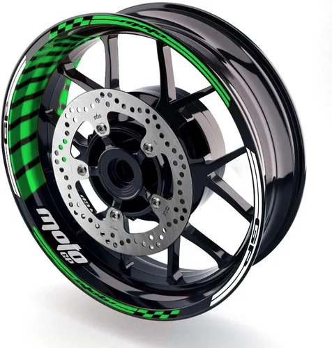 Vista 14 de MC MOTOPARTS Adhesivos para llanta de rueda 17 pulgadas Cinta adhesiva AA01 Compatible con GSX1300R GSXR1000 GSXR600 (Azul Aqua)