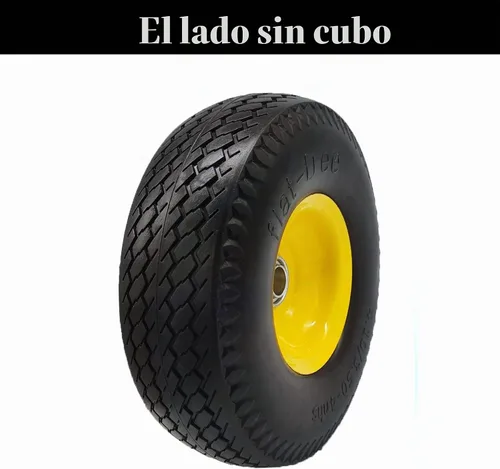 Vista 7 de Neumático Antipinchazos 4.10/3.50-4 para Carretilla de Mano con Orificio de Eje de 3/4", Desplazamiento de 2.2", Neumático Sólido de Repuesto de 10