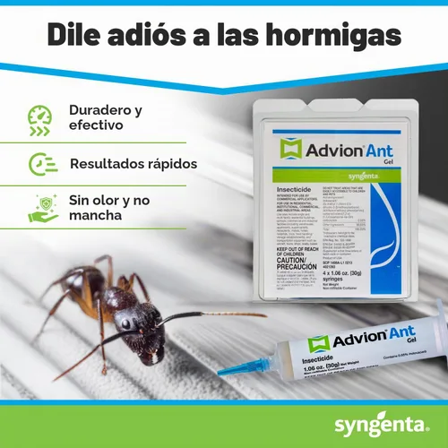 Vista 2 de Syngenta Advion Ant Gel 4 tubos de 1.06 oz cada uno