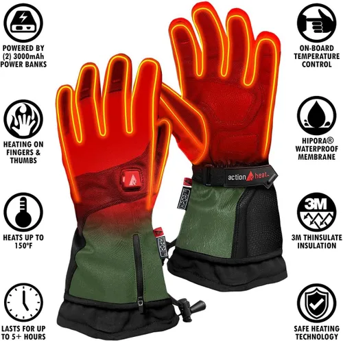 Vista 5 de ActionHeat Guantes calefactables prémium de 5V para hombre