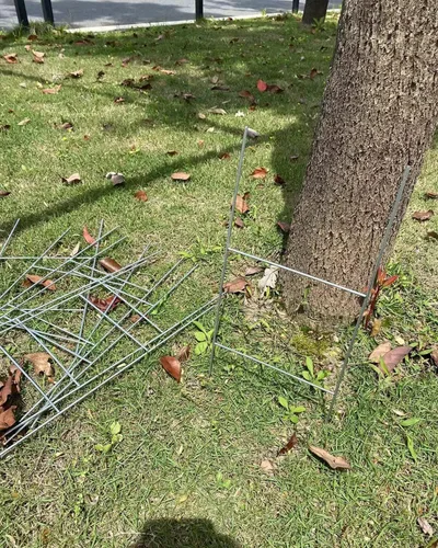 Vista 6 de Paquete de 20 estacas de metal para letreros de patio, marco de 18 x 7 pulgadas de alto, estacas de alambre para letreros de plástico corrugado