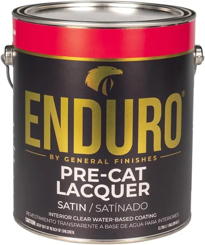 Vista 4 de General Finishes Enduro Pre-Cat Laca, 1 galón, plano