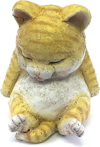 Vista 10 de IFiDEA Estatua de jardín de animales durmientes, figura de oso de 7 pulgadas, adorno decorativo de diseñador para interiores y exteriores, colección