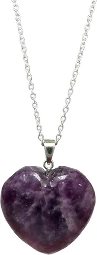Vista 9 de Gempires Love - Collar con colgante de cristal de corazón para mujer, chapado en plata, cadena ajustable de 18 + 2 pulgadas