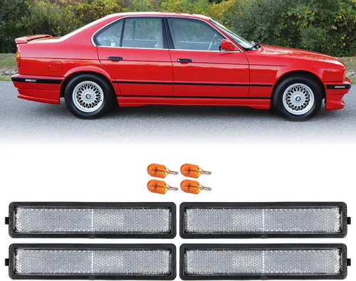 Vista 10 de USR Pre Face 84-86 E30 EURO OE Style Lente Clara Esmerilada Luz Trasera Set de Lámpara Trasera (Izquierda + Derecha) Compatible con 1984-1986 BMW