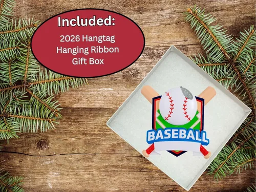 Vista 6 de Adorno de béisbol, adornos de Navidad de béisbol para niños, relleno de calcetines, idea de regalo para jugadores, se puede personalizar en casa