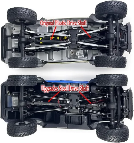 Vista 3 de 1 Unidades de acero RC eje de transmisión CVD 38+2.598 in eje de transmisión para 1/24 Axial SCX24 AXI00005 Gladiator Crawler Car