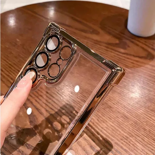 Vista 6 de Funda para Samsung S21 Ultra, con lente de cámara completa, cubierta de parachoques corporal, protección contra golpes, a prueba de polvo, fundas