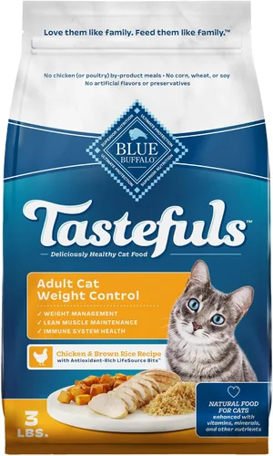 Vista 13 de Blue Buffalo Tastefuls - Comida natural para gatos adultos, control de peso, bolsa de 7 libras