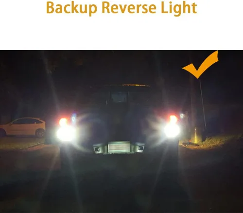 Vista 8 de Xotic Tech - Juego de 6 luces LED blancas de carga de montaje alto + luz de matrícula + juego de bombillas de luz inversa de respaldo + herramienta