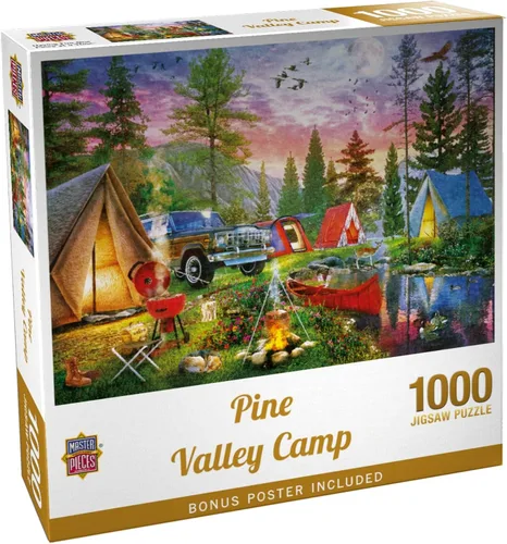 Vista 9 de MasterPieces Rompecabezas EZ Grip de 300 piezas - Pine Valley Camp - 18 x 24 pulgadas