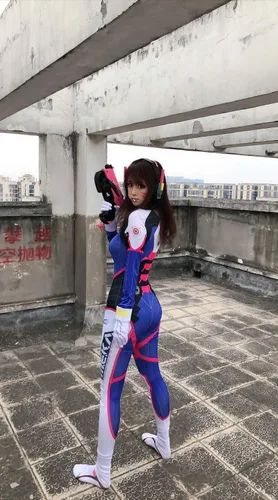 Vista 7 de Disfraz de cosplay para mujer con guantes y calcetines F107