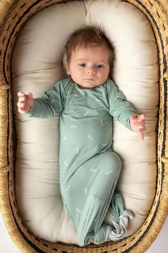 Vista 62 de Three Little Tots Vestido de corbata anudada para bebé recién nacido - Bebé