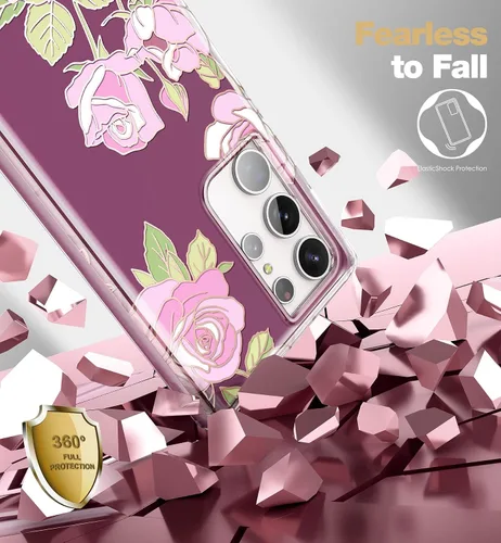 Vista 6 de SURITCH Funda para Samsung Galaxy S23 Ultra, [Protector de Pantalla Integrado] [Protección de Doble Capa] Protección Completa Resistente a Golpes