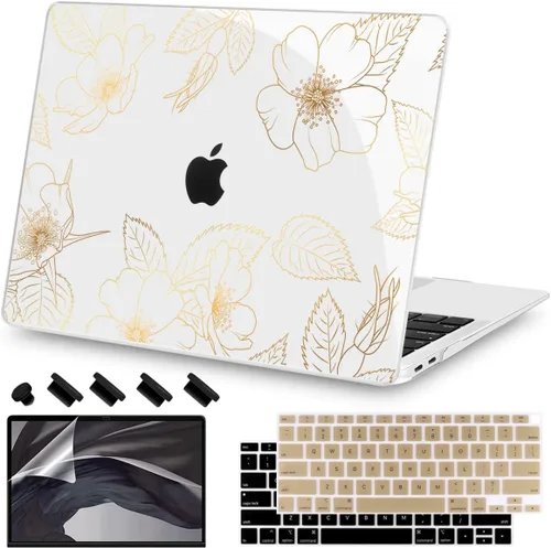 Vista 16 de Teryeefi Compatible con MacBook Air de 13 pulgadas A2337 M1 Chip A2179 A1932 (versión 2018-2020), funda protectora delgada + cubierta de teclado