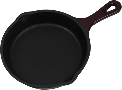 Vista 4 de Utensilios de cocina de hierro fundido esmaltado (Olla Mini 0,25 Qt., Glaciar)