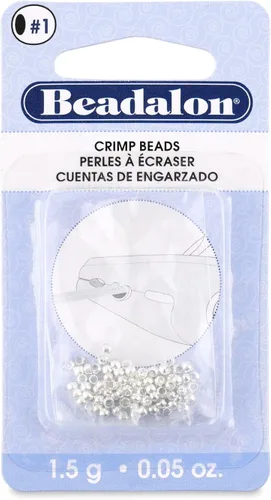 Vista 13 de Beadalon Cuentas de engarzar, tamaño #1, color dorado, 1 oz, aprox. 1,400 piezas