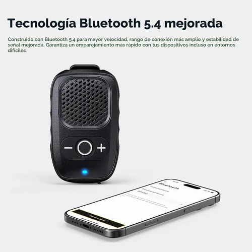 Vista 6 de ShellHome Altavoces portátiles de Bluetooth, clip en altavoz inalámbrico Negro