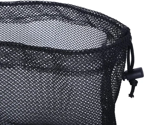 Vista 5 de usharedo BVP01 - Bolsa de malla de nailon, 5 unidades, negro M), BVP01-M