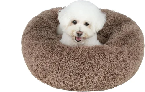 Vista 11 de Best Pet Supplies Casa para Perros Cama Colchoneta Carpa Interior Redonda Suave de Felpa para Razas Pequeñas, Medianas y Grandes - Lavanda, 20 x 20