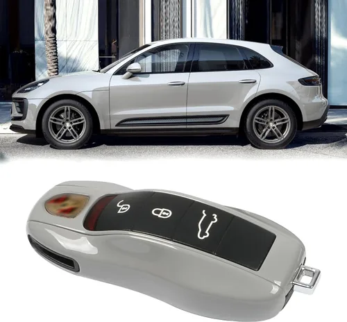 Vista 11 de Jaronx Funda compatible con llavero Porsche para Cayenne Panamera Macan 911