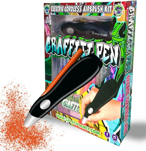 Vista 3 de Splat Planet Paquete de recarga lavable de 12 colores para bolígrafo de graffiti, bolígrafo aerógrafo para niños - pintura y coloración
