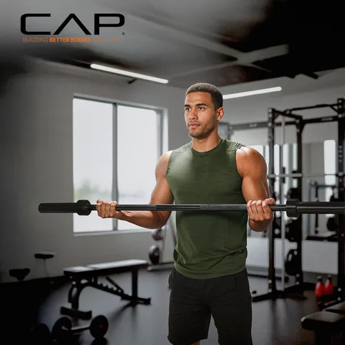 Vista 5 de CAP Barbell 2-Inch Olympic Barbell Bars 5 ft, 6 ft, & 7 ft Multiple Options